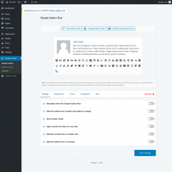 Page screenshot: Simple Author