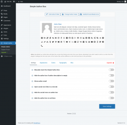 Page screenshot: Simple Author