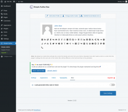 Page screenshot: Simple Author → Misc