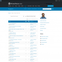 Page screenshot: Simple Author → Support Forum
