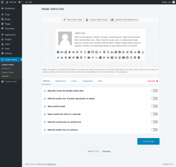 Page screenshot: Simple Author