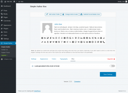 Page screenshot: Simple Author → Misc