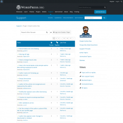 Page screenshot: Appearance → Simple Author Box → Support