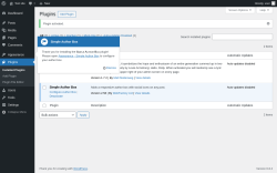 Page screenshot: Plugins ‹ Test site — WordPress