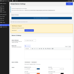 Page screenshot: Simple Banner