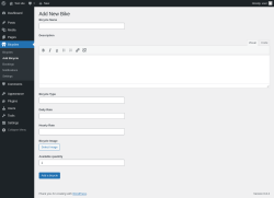 Page screenshot: Bicycles &rarr; Add Bicycle