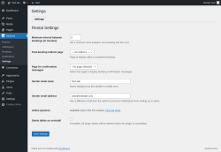 Page screenshot: Bicycles &rarr; Settings