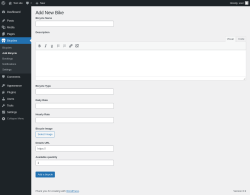 Page screenshot: Bicycles &rarr; Add Bicycle