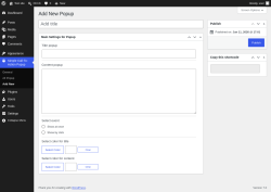 Page screenshot: Simple Call-To-Action Popup &rarr; Add New