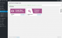 Page screenshot: Simple Cart → Add-Ons