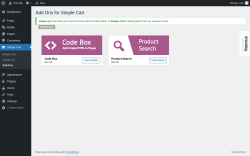 Page screenshot: Simple Cart → Add-Ons