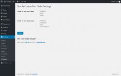 Page screenshot: Settings  &rarr; SCPOrder