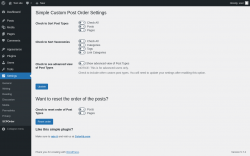 Page screenshot: Settings &rarr; SCPOrder