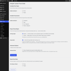 Page screenshot: Settings &rarr; SCPOrder