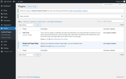 Page screenshot: Plugins &lsaquo; Test site &mdash; WordPress