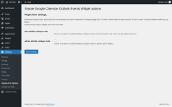 Page screenshot: Settings → Simple iCal Options