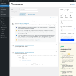 Page screenshot: Simple History