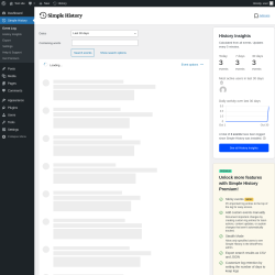 Page screenshot: Simple History
