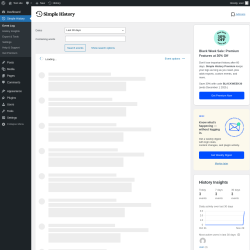 Page screenshot: Simple History