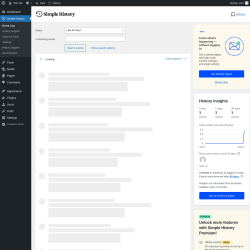 Page screenshot: Simple History