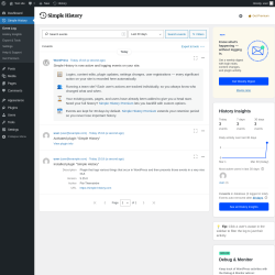 Page screenshot: Simple History