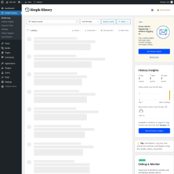 Page screenshot: Simple History