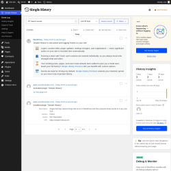 Page screenshot: Simple History