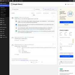 Page screenshot: Simple History