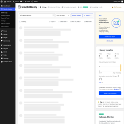 Page screenshot: Simple History
