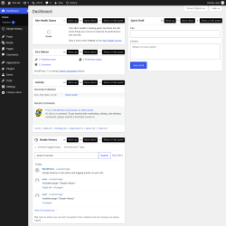 Page screenshot: Dashboard &lsaquo; Test site &mdash; WordPress