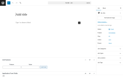 Page screenshot: Job Board → Add Job