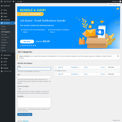 Page screenshot: Job Board → Job Categories