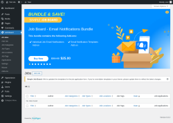 Page screenshot: Job Board