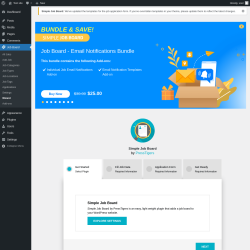 Page screenshot: Job Board → Wizard