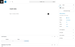 Page screenshot: Job Board → Add Job