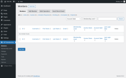 Page screenshot: WP Membership