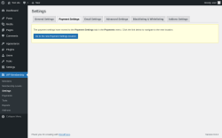 Page screenshot: WP Membership → Settings → Payment Settings