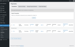 Page screenshot: WP Membership → Payments