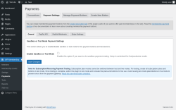 Page screenshot: WP Membership → Payments → Payment Settings