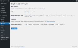 Page screenshot: Settings &rarr; Simple NoAI Options