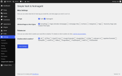 Page screenshot: Settings &rarr; Simple NoAI Options
