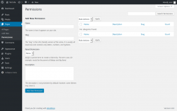 Page screenshot: Pages &rarr; Permissions