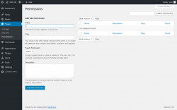 Page screenshot: Pages &rarr; Permissions
