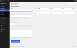 Page screenshot: Pages &rarr; Permissions
