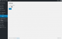 Page screenshot: Simple Scroll Up Button &rarr; Settings