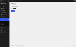 Page screenshot: Simple Scroll Up Button &rarr; Settings