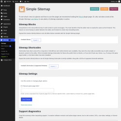 Page screenshot: Sitemap 