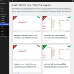 Page screenshot: Sitemap  &rarr; New Features 