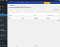 Page screenshot: TaxoPress → Auto Terms