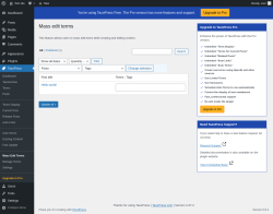Page screenshot: TaxoPress → Mass Edit Terms